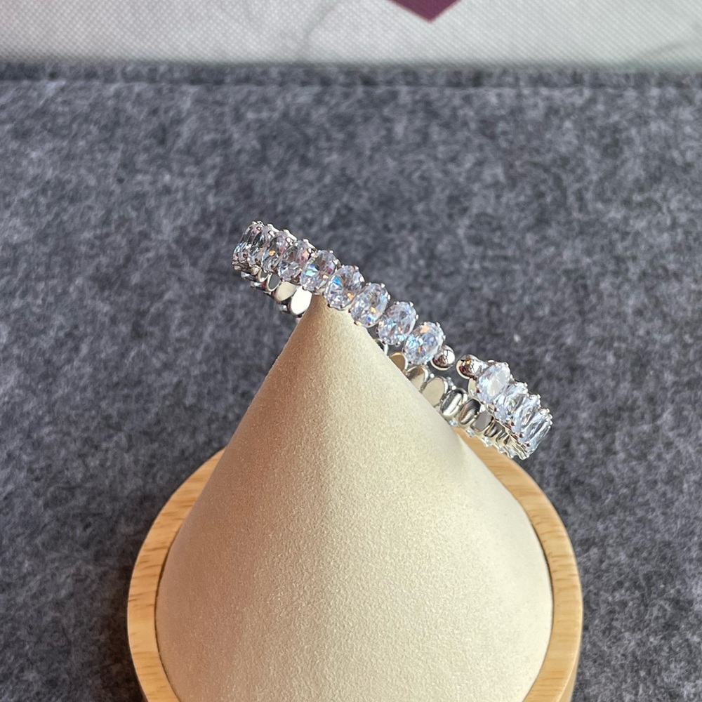 Austrian Oval Crystal Adjustable Bangle - image 2